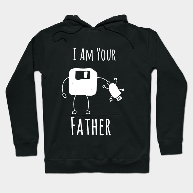 Cute & Funny USB Floppy Disk I Am Your Father Hoodie by kevenwal